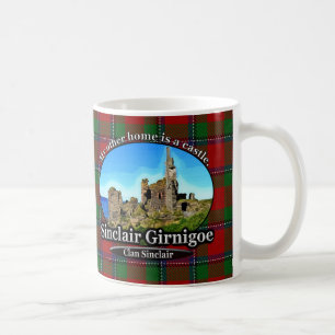 Clan-Sinclair-Schloss-Sinclair Girnigoe Tartan Tasse