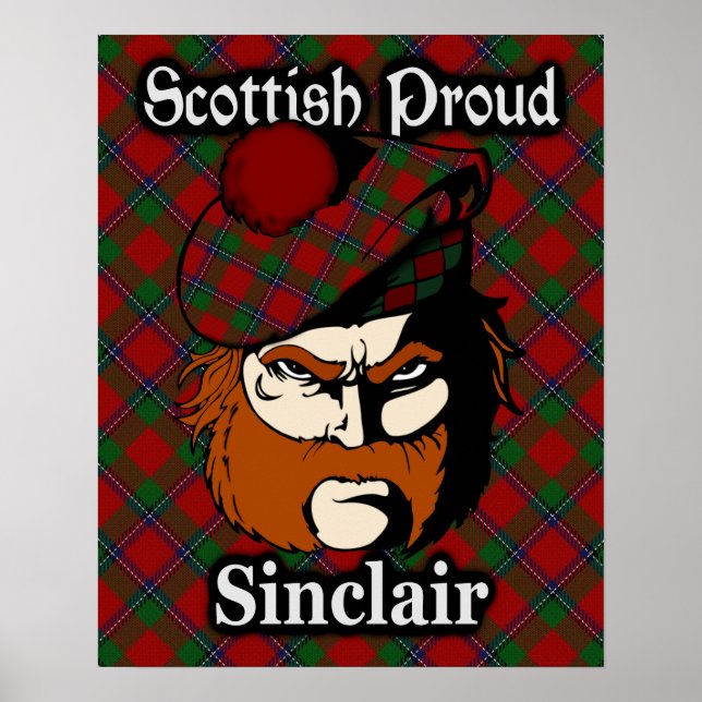 Clan Sinclair Scottish Tartan Poster (Vorne)