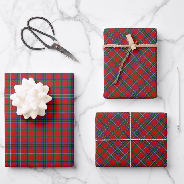 Clan Sinclair Tartan Geschenkpapier Set (Vorderseite)
