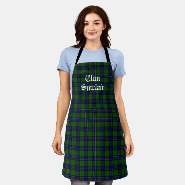 Clan Sinclair Tartan individuell anpassbar Schürze (Getragen)