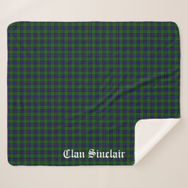 Clan Sinclair Tartan individuell anpassbar Sherpadecke