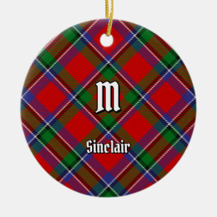 Clan Sinclair Tartan Keramik Ornament