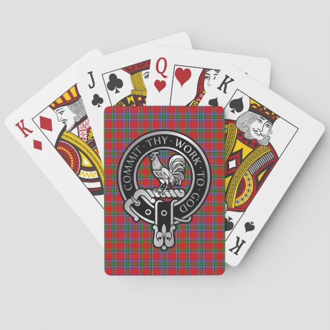 Clan Sinclair Wappen & Tartan Bicycle Spielkarten (Rückseite)