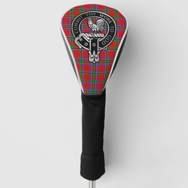 Clan Sinclair Wappen & Tartan Golf Head Cover Golf Headcover (Vorderseite)