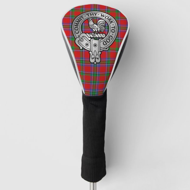 Clan Sinclair Wappen & Tartan Golf Headcover (Vorderseite)