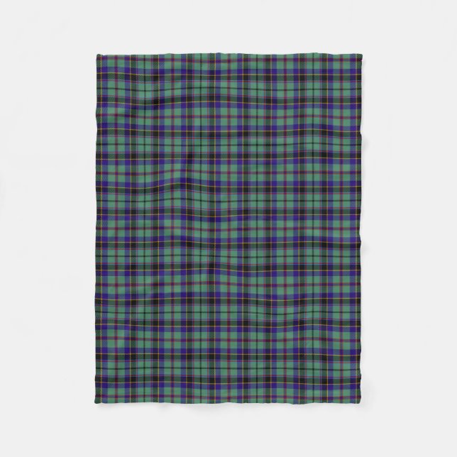Clan Stevenson Tartan Kariert Fleecedecke (Vorderseite)