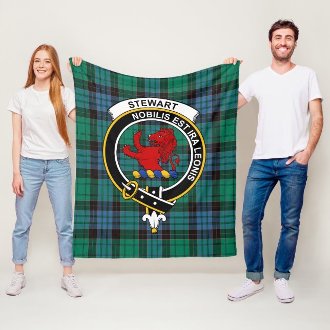 Clan Stewart Alt (Stuart) von Bute Tartan P Fleecedecke (Beispiel)