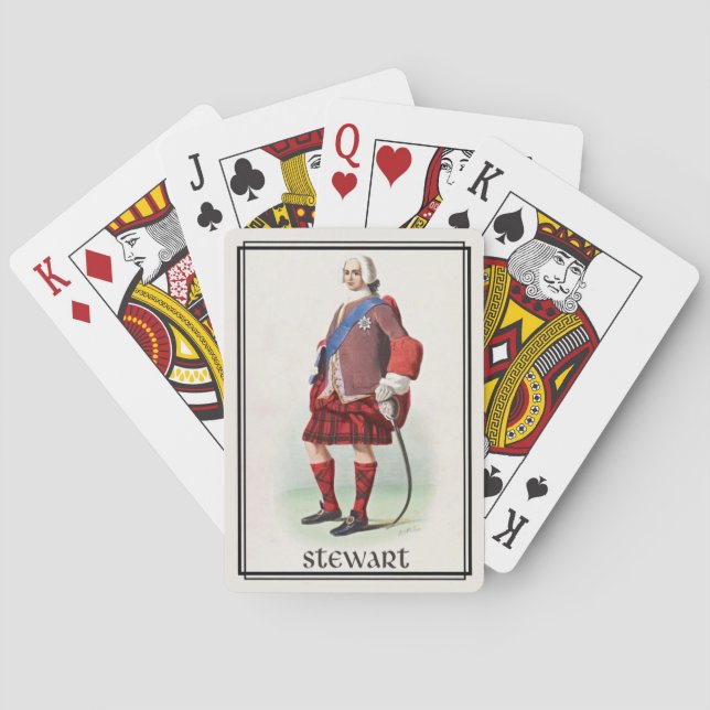 Clan Stewart Classic Scotland Bicycle Deck Spielkarten (Rückseite)