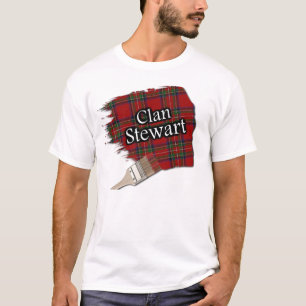 Clan-Stewart schottisches Tartan-Farben-Shirt T-Shirt