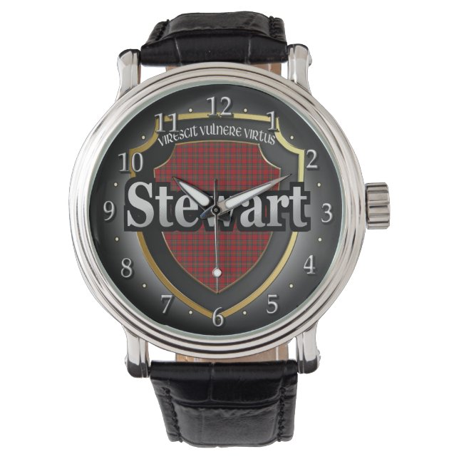 Clan Stewart Scotland Celebration Watch Armbanduhr (Vorderseite)
