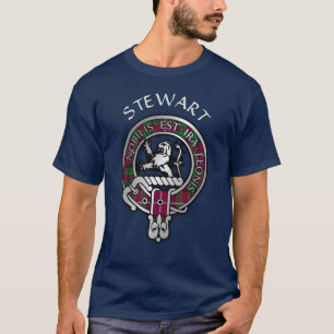 Clan Stewart   Stuart of Bute Wappen & Tartan T-Sh T-Shirt