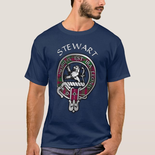 Clan Stewart | Stuart of Bute Wappen & Tartan T-Sh T-Shirt (Vorderseite)