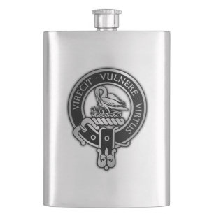Clan Stewart   Stuart Wappen Flask Flachmann