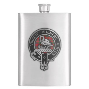 Clan Stewart Stuart Wappen & Tartan-Flasche Flachmann