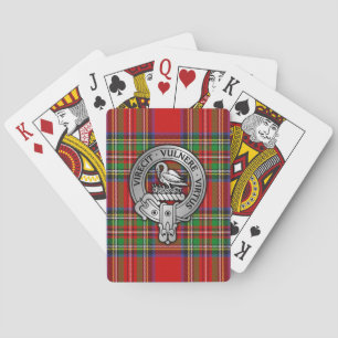 Clan Stewart Stuart Wappen & Tartan Spielkarten