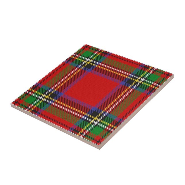 Clan Stewart Tartan Fliese (Seite)