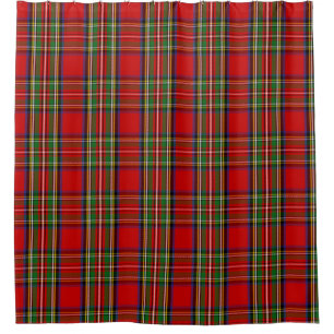 Clan Stewart Tartan Kariert Duschvorhang