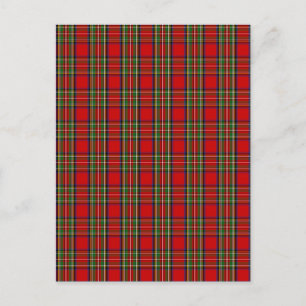 Clan Stewart Tartan Postkarte