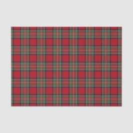 Clan Stewart Tartan Red Green Blue Karo Kariert Seidenpapier