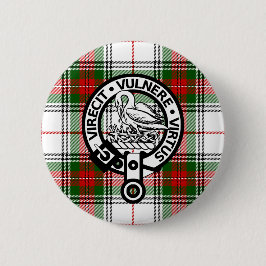 Clan Stewart Tartan Wappen Button