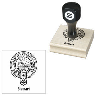Clan Stewart Wappen Gummistempel