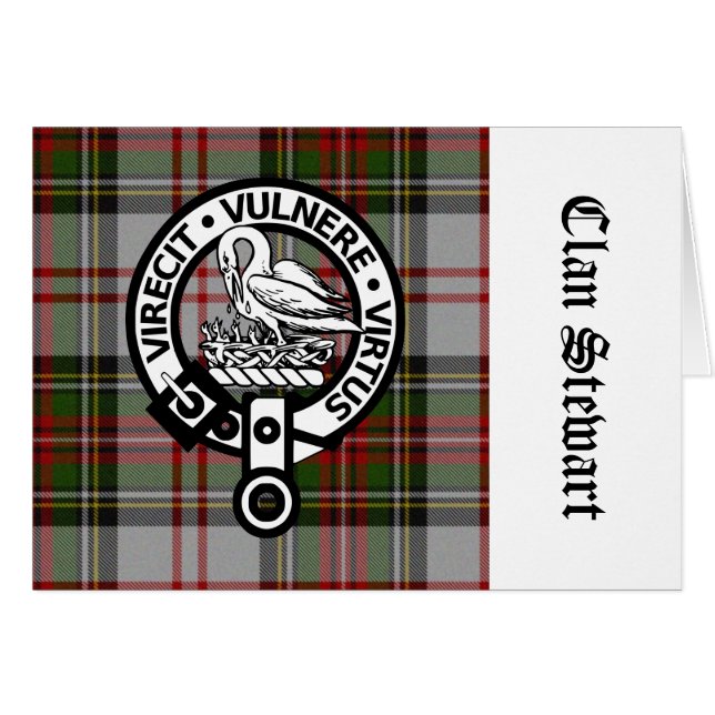 Clan Stewart Wappen & Tartan (Vorderseite (Horizontal))
