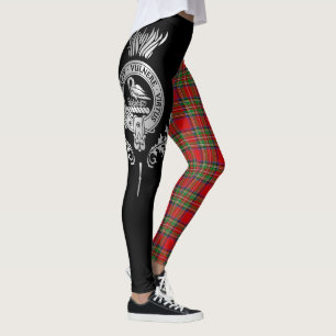 Clan Stewart Wappen & Tartan Leggings