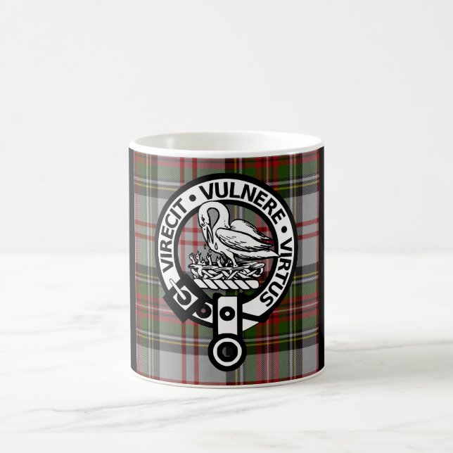 Clan Stewart Wappen & Tartan Tasse (Mittel)