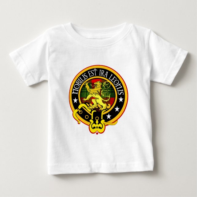 Clan Stuart der hochgebogener Hinterkante Baby T-shirt (Vorderseite)