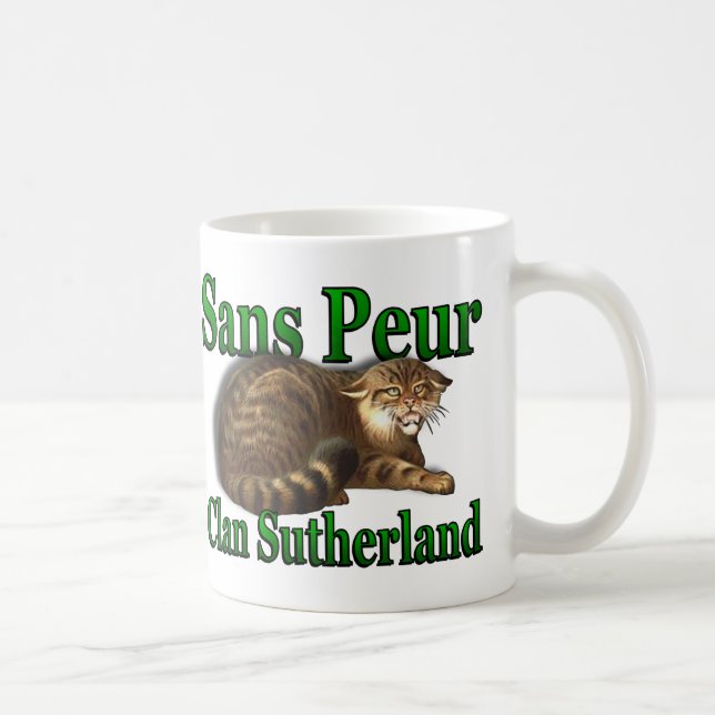Clan Sutherland Sans Peur Scottish Celebration Cup Tasse (Rechts)