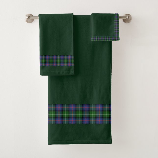 Clan Sutherland Tartan Badhandtuch Set (Insitu)