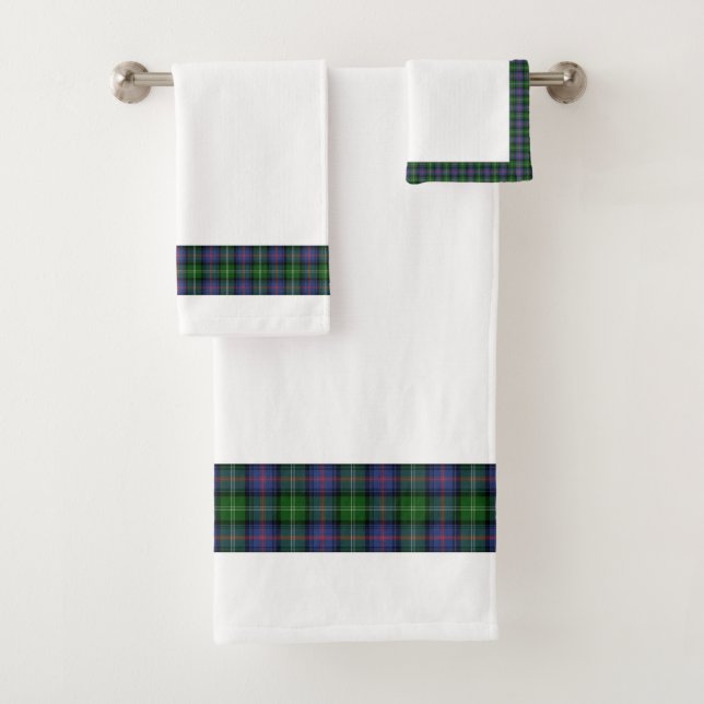 Clan Sutherland Tartan Badhandtuch Set (Insitu)