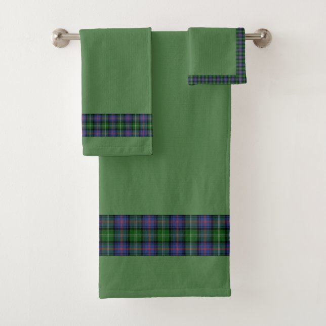 Clan Sutherland Tartan Badhandtuch Set (Insitu)