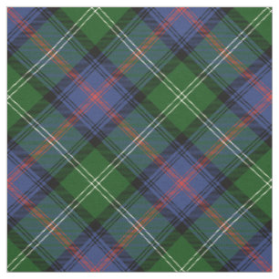 Clan Sutherland Tartan - großes diagonales Muster Stoff