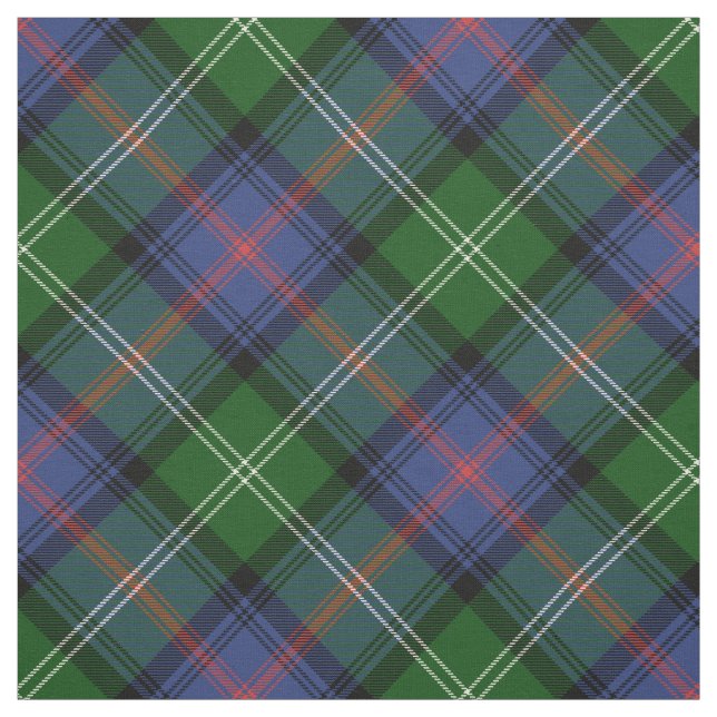 Clan Sutherland Tartan - großes diagonales Muster Stoff (Muster)