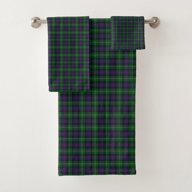 Clan Sutherland Tartan Kariert Badhandtuch Set (Insitu)