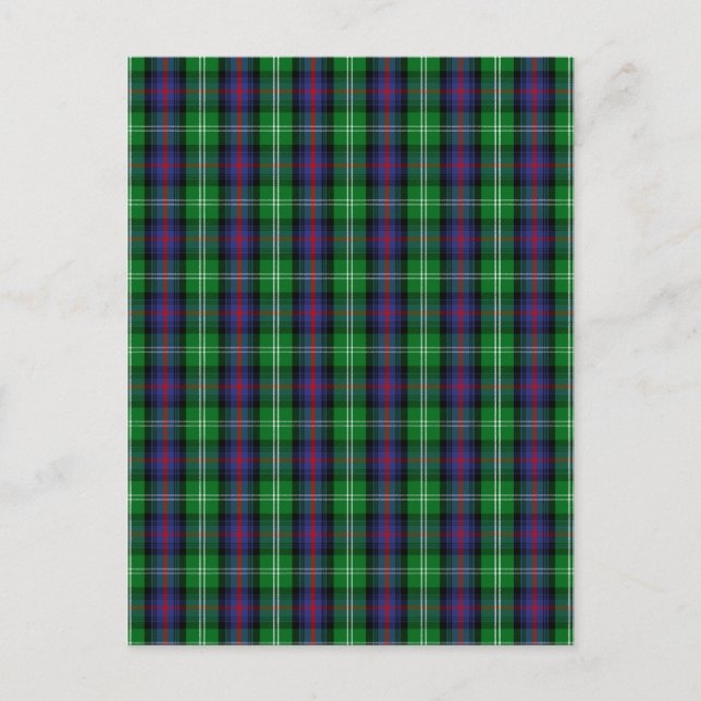 Clan Sutherland Tartan Postkarte (Vorderseite)