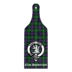 Clan Sutherland Wappen & Tartan Schneidebrett