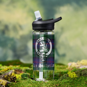 Clan Sutherland Wappen & Tartan Trinkflasche