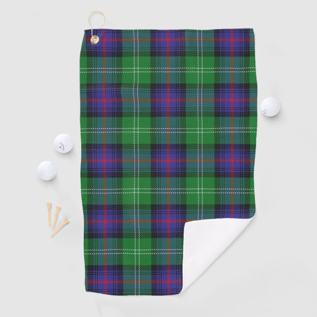 Clan-SutherlandScottishTartan Golfhandtuch (Insitu)