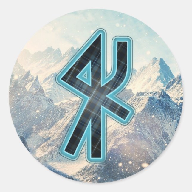 Clan Sverker Bind Rune Sticker (Vorderseite)