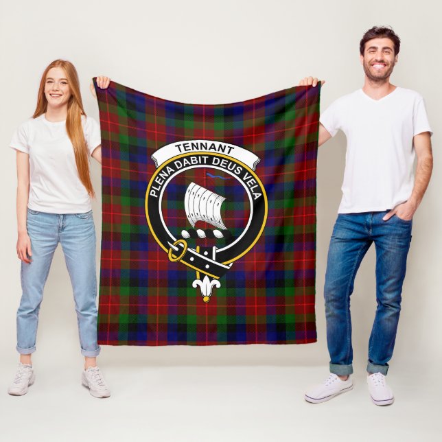 Clan Tennant Tartan Kariert Fleecedecke (Beispiel)