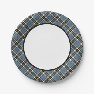 Clan Thompson Blue Dress Tartan Border Pappteller