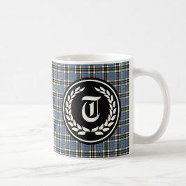 Clan Thompson Blue Dress Tartan Monogram Tasse