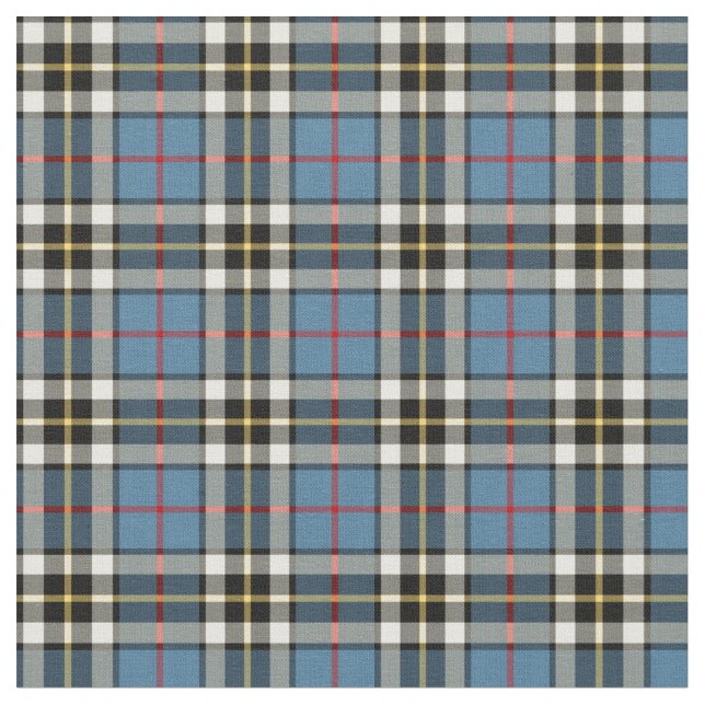 Clan Thompson Blue Dress Tartan Stoff (Nahaufnahme)