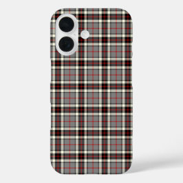 Clan Thompson Dress Tartan Gray and Red Kariert iPhone 16 Hülle