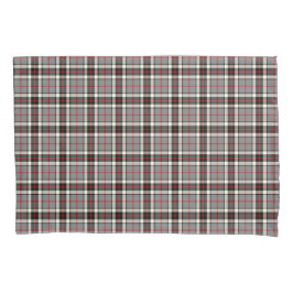 Clan Thompson Gray und Red Scottish Tartan Kissenbezug