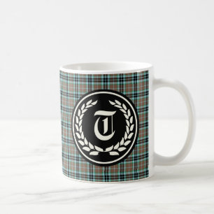 Clan Thompson Jagd Tartan Monogram Kaffeetasse
