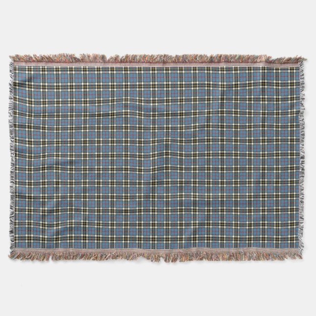 Clan Thompson Light Blue Scottish Tartan Decke (Vorderseite)