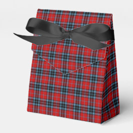 Clan Thompson Red, Blue und Black Scottish Tartan Geschenkschachtel